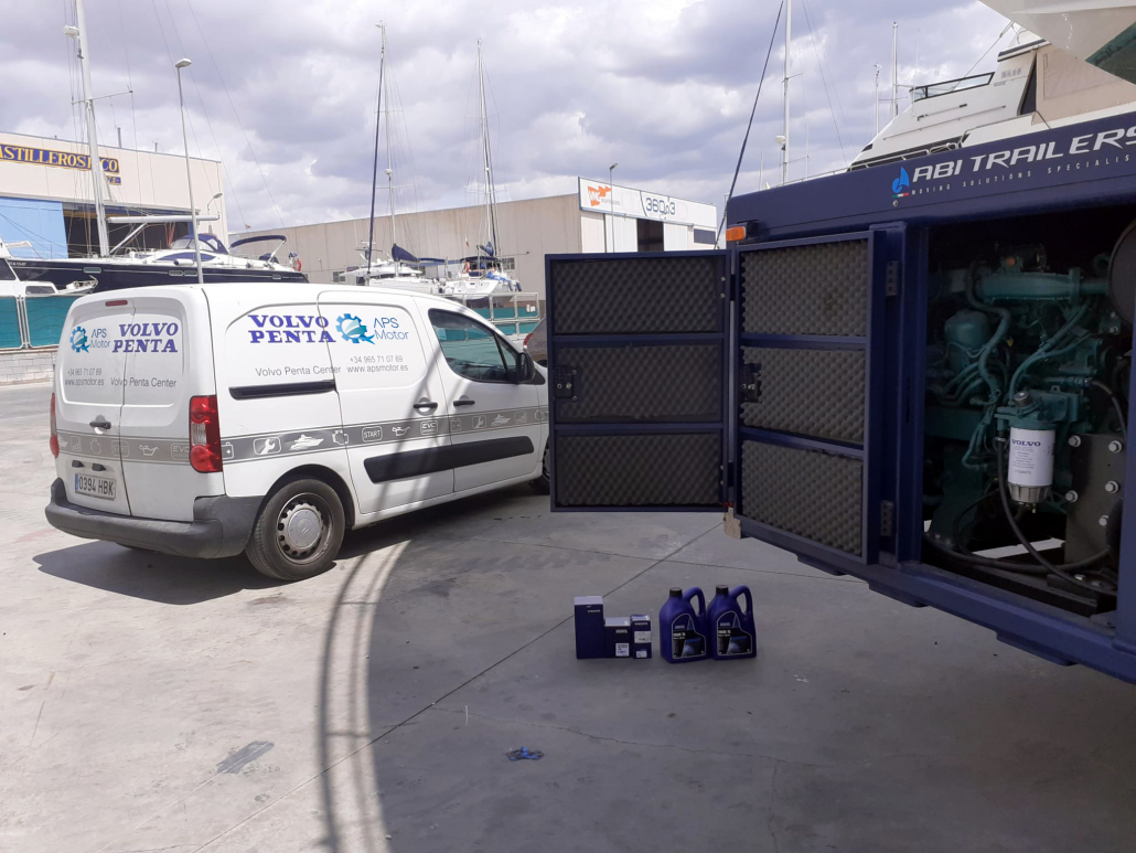 Nuestro vehículo ha llegado para trabajar con el motor industrial.